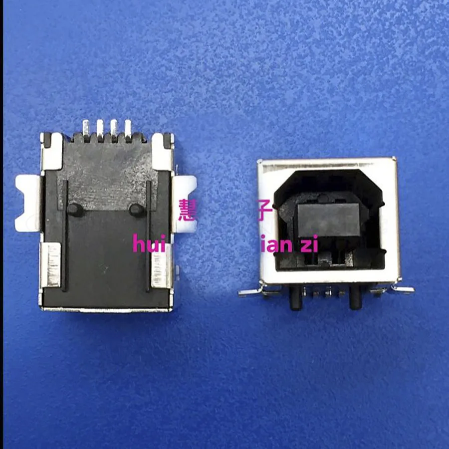 20 قطعة/الوحدة نوع b usb المكونات الذكور موصل smt ل ميناء بيانات الفاكس