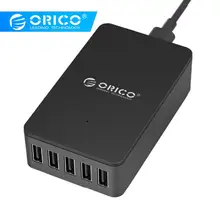 ORICO USB зарядное устройство 5 портов Универсальный мобильный телефон быстрое зарядное устройство USB настольный адаптер зарядное устройство для iPhone samsung Xiaomi huawei