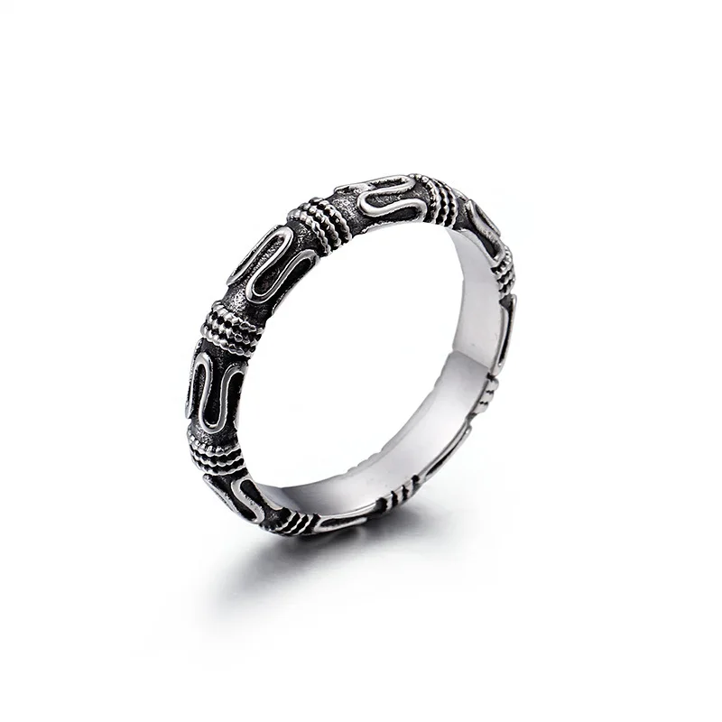 Best Fashion retro style men #039;s ring ring magic spell ring punk personality Monkey King stick ring couple