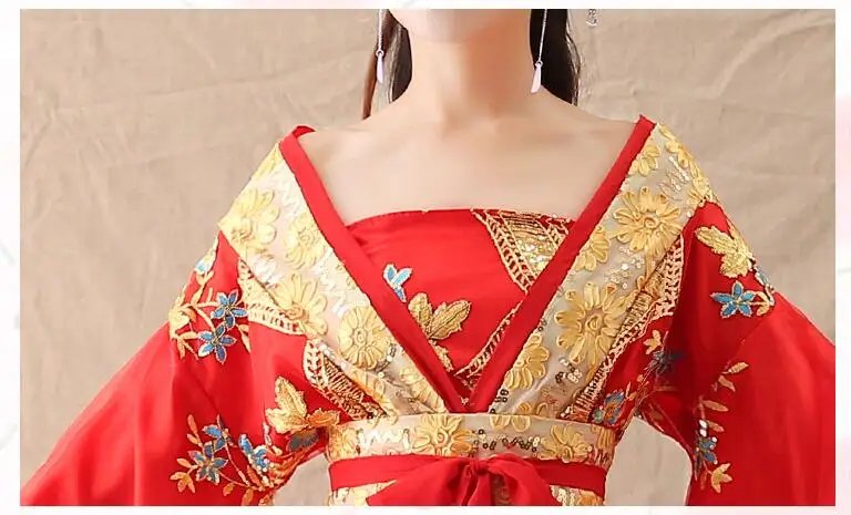 Древнее китайское платье ханьфу, роскошное платье феи, классическое Королевское Платье принцессы для взрослых, костюм династии Мин Хан Тан