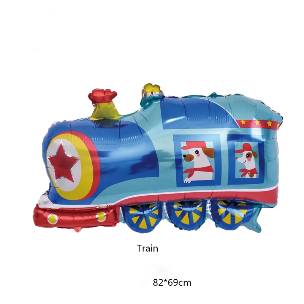 7 Giant Cars Foil Balloon Birthday Party Deocration Truck Police Car Tank