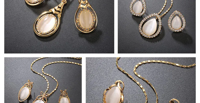 BTSETS Jewelry Sets Fashion Opal African Beads Jewelry Set In Gold Color Women Big Nigerian Wedding Dubai Jewelry Sets (2)