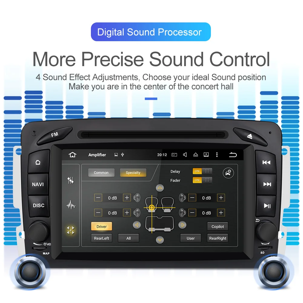 Top Isudar Octa Core 2 Din Car Multimedia Player Android 9 For Mercedes/Benz/W209/W203/Viano/W639/Vito Auto Radio RAM 4GB FM GPS DSP 1