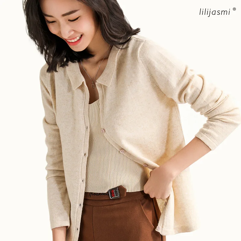 2019 Classic 100% Wool Knitted Shirt Women