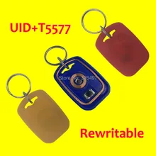 IC+ ID перезаписываемый Универсальный идентификатор композитный брелок-карточка(125 кГц T5577 RFID+ 13,56 МГц UID сменный MF S50 1K NFC
