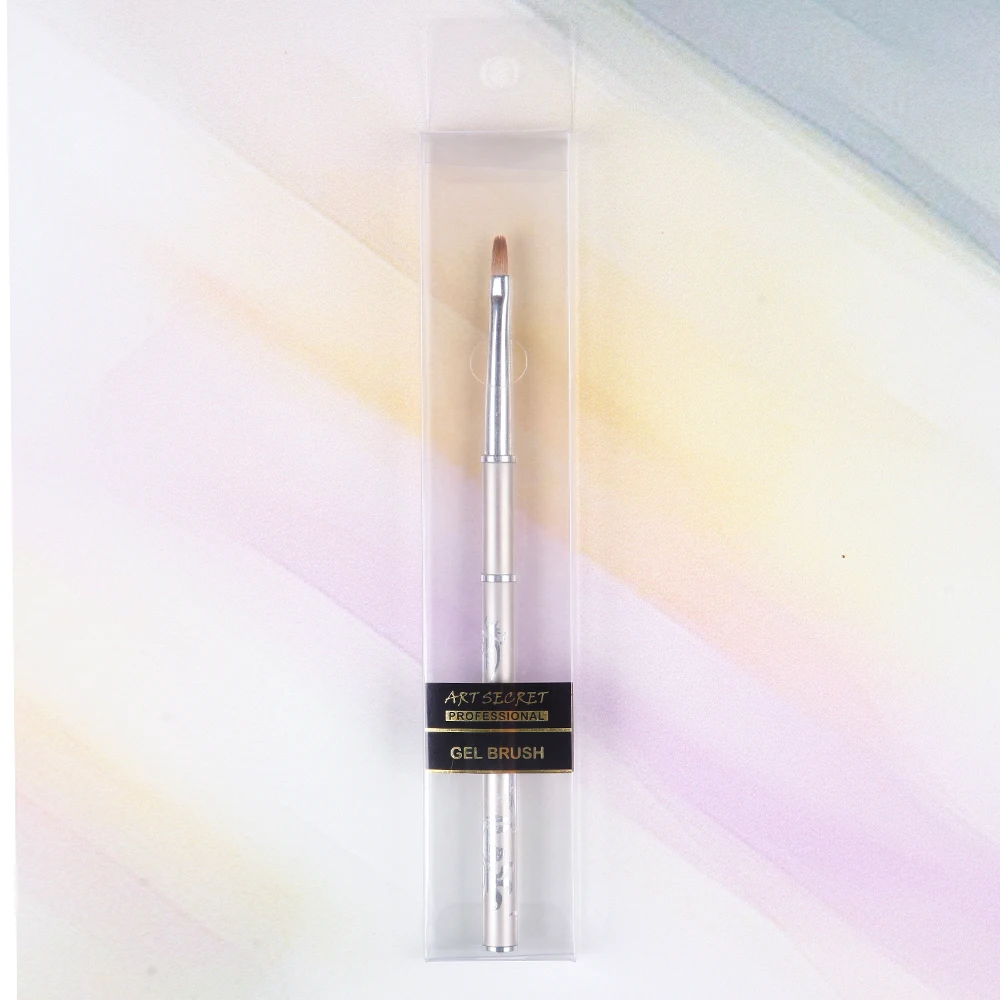 Высокое качество 1 шт. SBA2066 плоский овальный таклон гвоздь для волос Окраска гелем кисть для рисования ручка для дизайна ногтей инструменты для маникюра «сделай сам» полосатая ручка