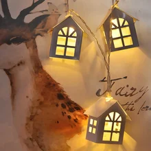 Рождественский светильник, гирлянда, дом, милая Рождественская елка, подвесные украшения, Рождественский домашний бар, магазин, декоративный светильник, гирлянда, Рождественский Декор, SZ