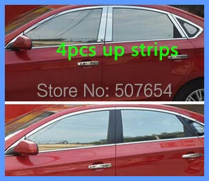 

Free shipping! High quality 304# Stainless steel 4pcs window up strips/up trims for Chevrolet CRUZE 2009-2012