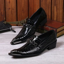 Christia Bella 2016 Neue Männer Schuhe Aus Echtem Leder Spitz männer Formal Dress Partei-hochzeits-schuhe Ketten Geschäfts Flache schuhe