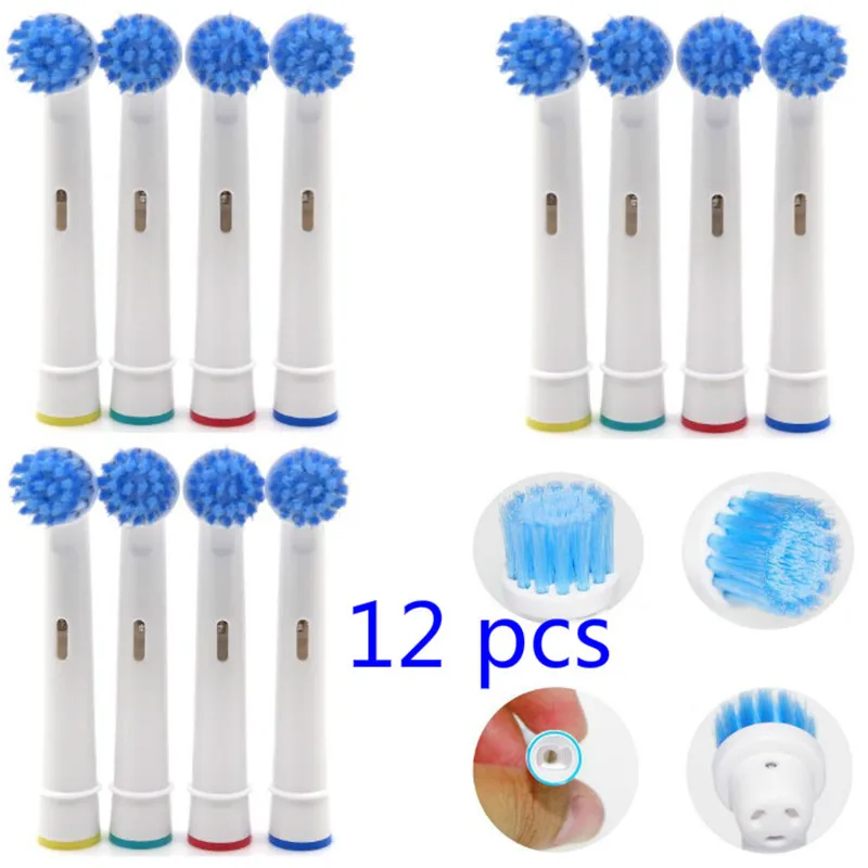 Vbatty 12pcs Battery Tooth Brush Heads Replacement for Oral B Dual