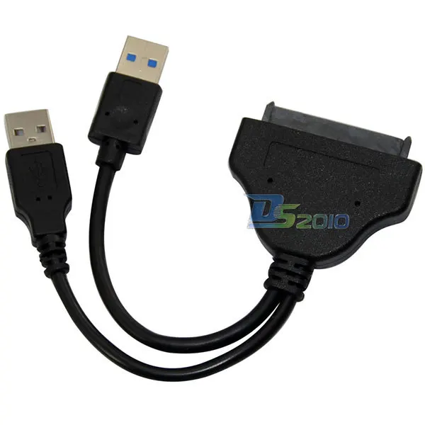 

USB 3.0 + USB 2.0 to SATA 2.5" 22 pin Hard Disk Driver Convertor Adapter Cable