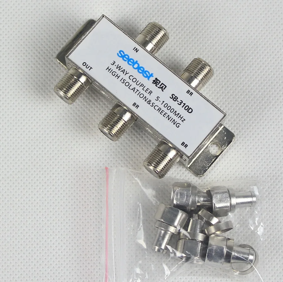 Seebest 310D cable splitter one point three three way closed circuit television signal splitter