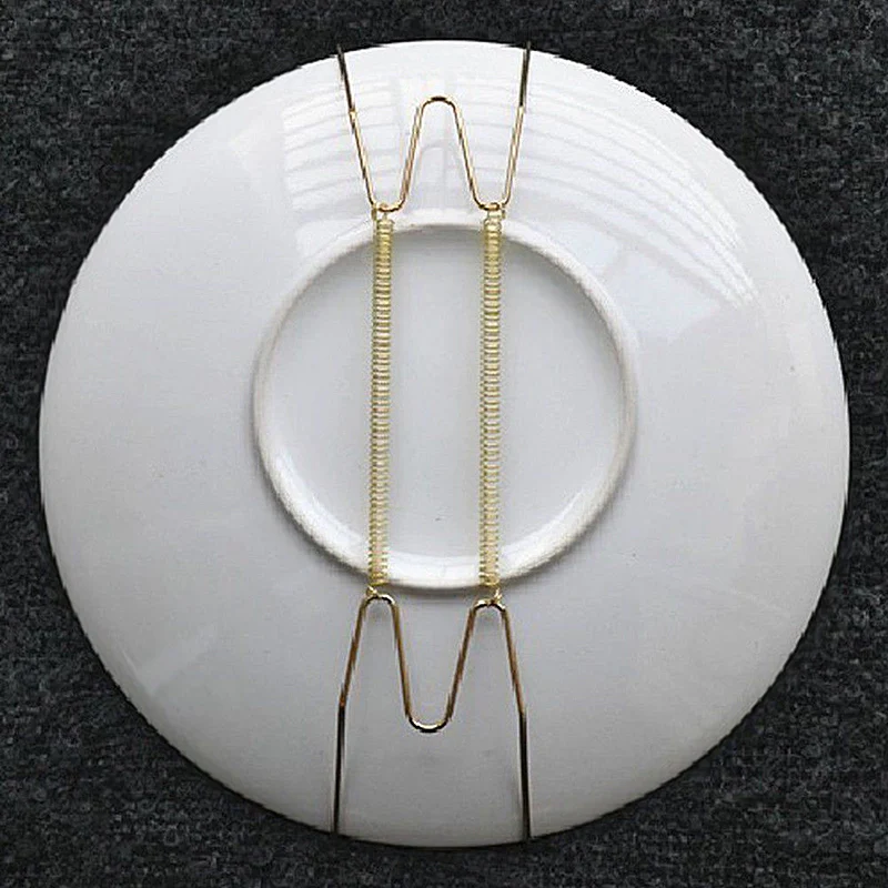 

1PC Dish Plate Spring Dismountable Hook Plates Hanger Wall Hanger Holder For Art Decoration Home Decor Invisible Hook