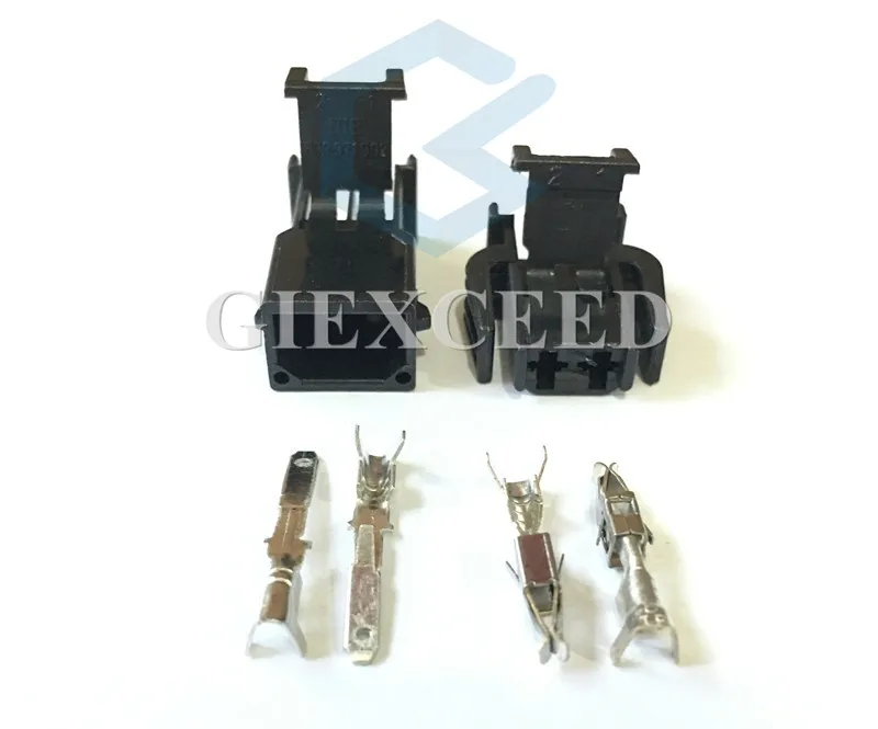 

2 Sets 2 Pin 893 971 632 / 893 971 992 ABS Sensor Plug Automotive Connector Door Light Lamp Socket For VW