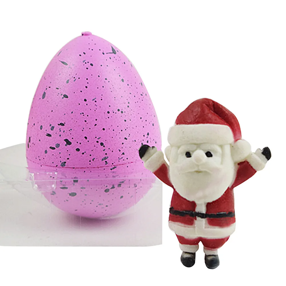 

2017 # Random Color Novelty Christmas Santa Resurrection Eggs Snowman Water Hatching Egg