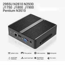 Fanless Mini Computer Celeron N2830 J1800 Dual Core Mini PC Windows 10 Celeron N2930 J1900 Quad Core HDMI HTPC TV box WIFI