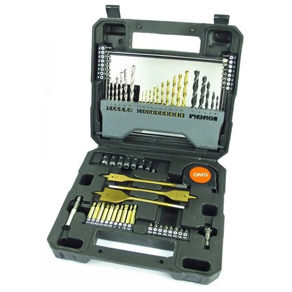 

G1 70pcs Twist Drill Multifunction Set Drill Set Bit Holders Tool Combination