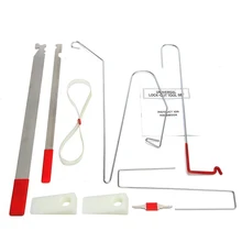 Ting Ao 9PCS Car Repair Equipments — Car Door Key Lost Lock Out Emergency Opening Unlock Unlocking Repair Tool Kit Fixture Gap O