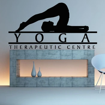 

Yoga Sticke Decal Body-building Posters Vinyl Wall Decals Pegatina Quadro Parede Decor Mural Yoga Sticker