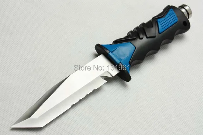 2 варианта! Нож для дайвинга на открытом воздухе, лезвие 440C с резиновой ручкой, фиксированные охотничьи ножи, нож для выживания