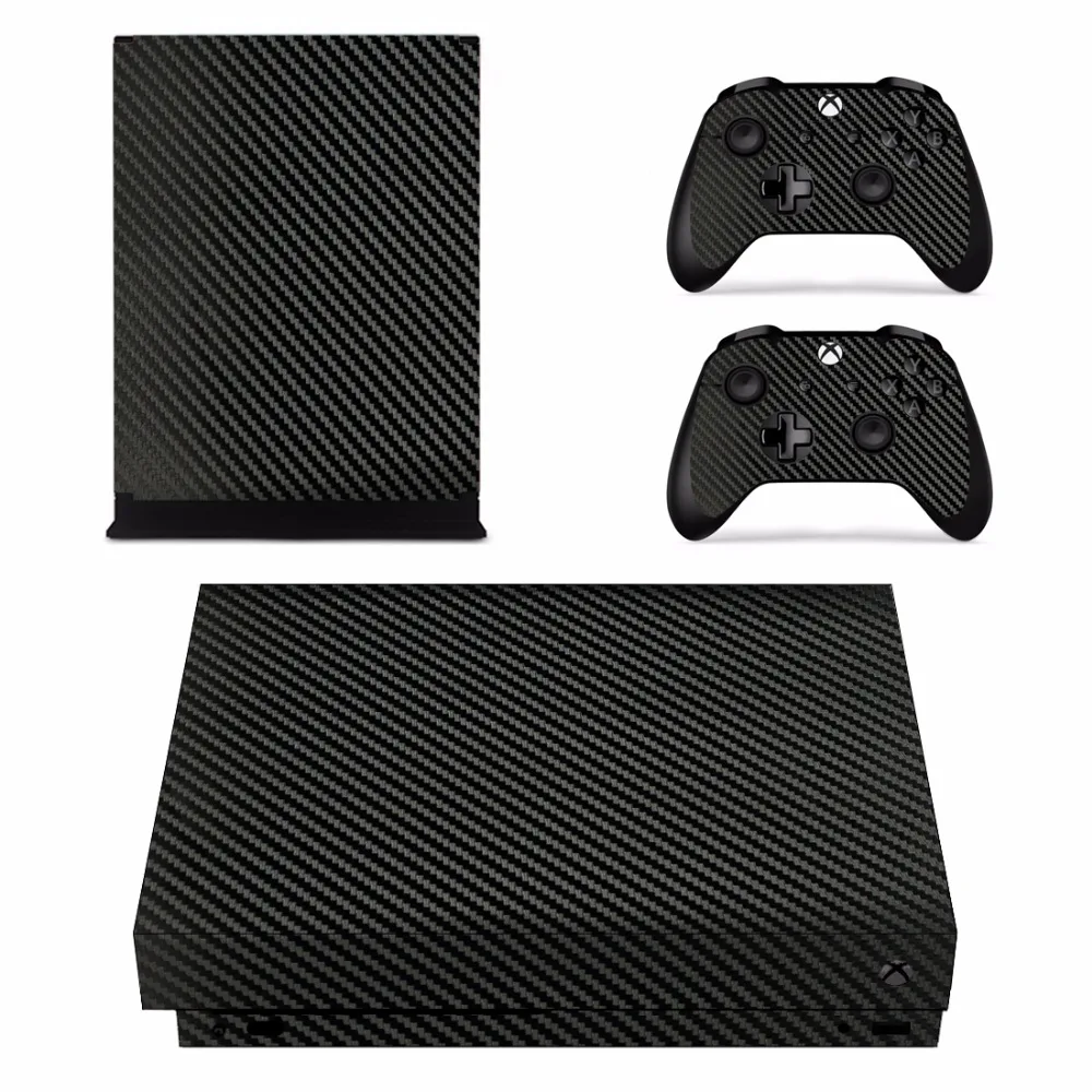 Removable Carbon Fiber pattern Vinyl Skin Sticker Film For XBOX ONE X