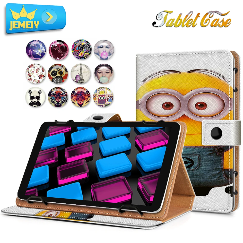 

7" Print Leather Universal Cover For Asus MeMO Pad 7 ME176 ME176C ME176CX/Google Nexus 7 Case Flip Tablet Bag Skin Small Size