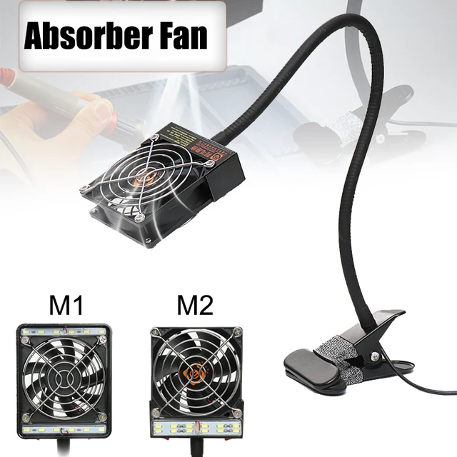 220V LED Exhaust Fan Soldering Iron Air Blower Soldering Station Welding Smoking Device Remover Fume Instrument Blow Repair Tool