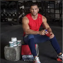 Летние Для мужчин работает майка форма для гимнастики с глубоким вырезом и бодибилдинг фитнес для мышц футболка без рукавов для мальчиков Человек Одежда для бега