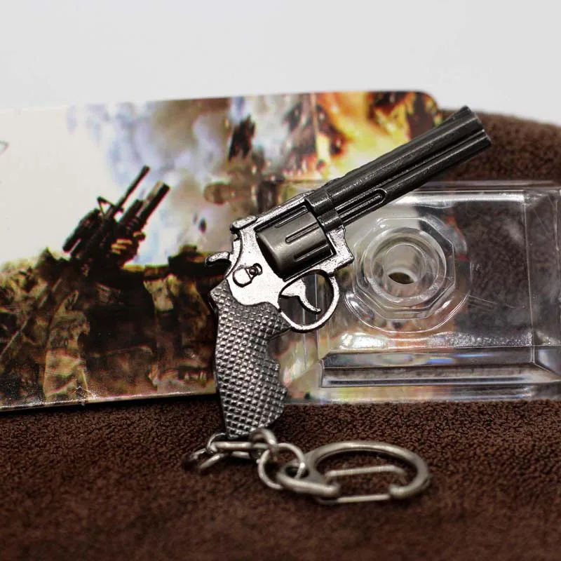 Fashion Miniature Revolver Pistol Weapon fashion Model Keychain Key Rings New Mini Gun key Chain For Men Jewelry Surprise Gift Fashion Miniature Revolver Pistol Weapon fashion Model Keychain Key Rings New Mini Gun key Chain For Men Jewelry Surprise Gift