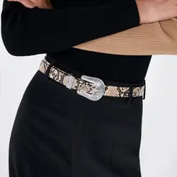 Vedawas мода ZA ремни для женщин Jewelry интимные аксессуары животных печати ремень с металлической пряжкой женские подарки Оптовая продажа xg2467