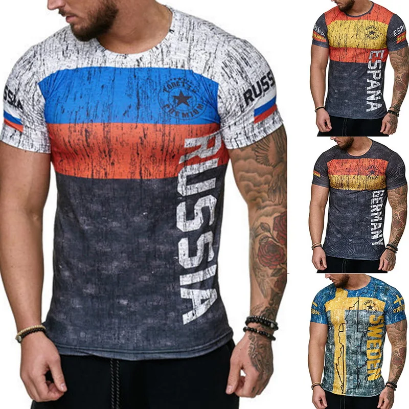 

HEFLASHOR Casual 3d Printed Male T Shirt 2019 Fashion Short Sleeve Tee Tops Male Hip Hop Streetwear Fitness Men Tee shirts 3XL