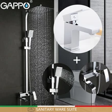 GAPPO смеситель для ванной комнаты латунь смеситель для раковины воды на бортике смеситель сантехническое оборудование набор