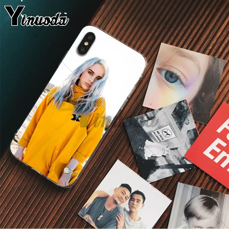 Yinuoda Billie Eilish 13 Девушка ТПУ чехол для телефона оболочка для Apple iPhone 8 7 6 6S Plus X XS MAX 5 5S SE XR Чехлы для мобильных телефонов - Цвет: A16