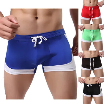 

Swimming Pants For Men Solid Sexy Underwear Mens Nylon Men's Boxer W0321