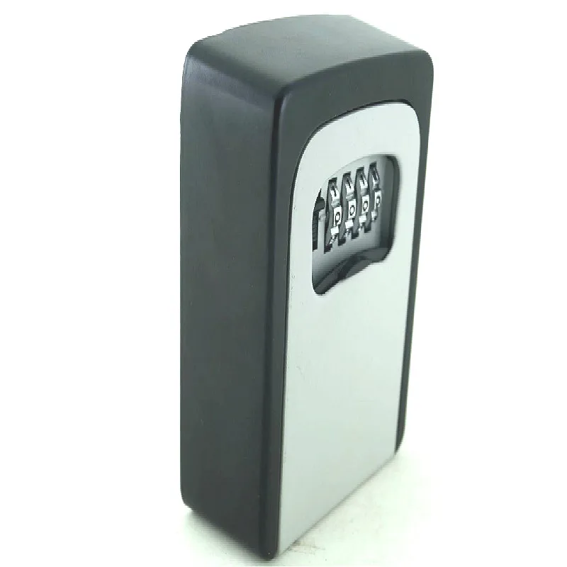Настенный для ключей органайзер для хранения коробки с 4 кодовый замок запасные ключи Организатор Коробки Металл Секрет Сейф Портативный