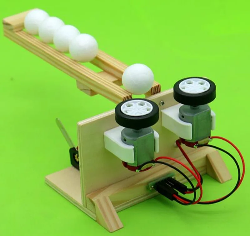 Happyxuan шариковый излучатель Дети DIY Science наборы для экспериментов деревянная