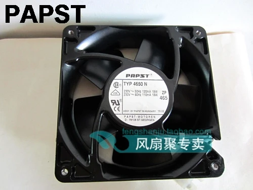 4650N Original Brand New For PAPST ebmFor PAPST 4650 4650n 230V-50HZ 110MA//120MA 18W//19W Cabinet Cooling Fan