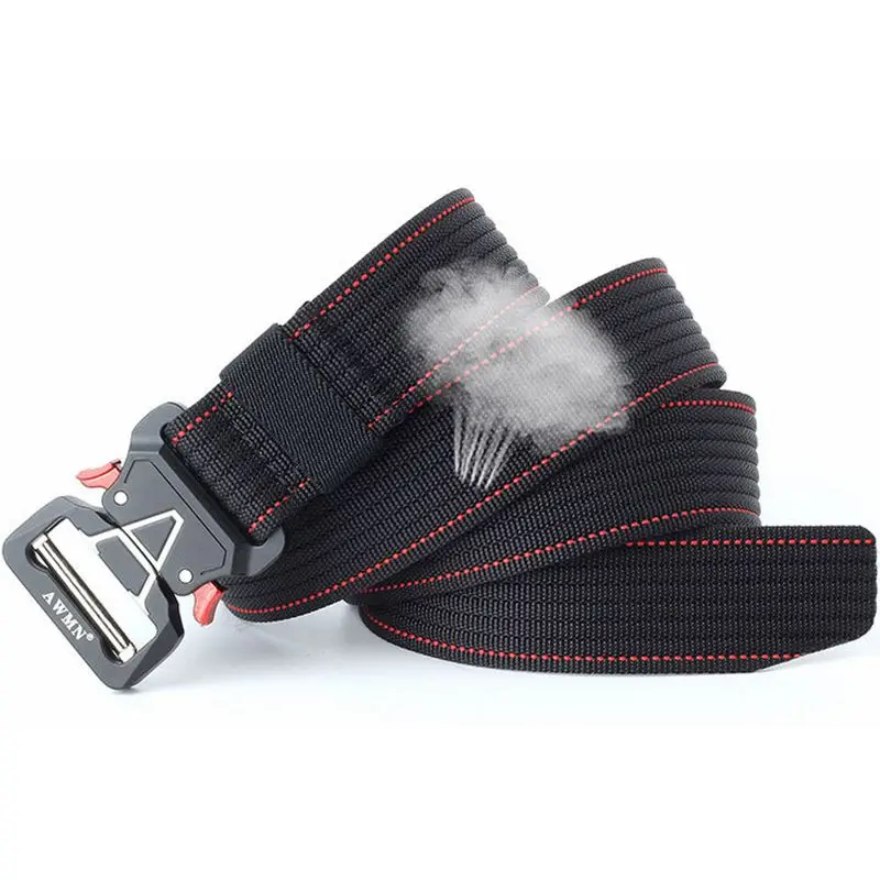 Tactical Belt Unisex Adjustable Heavy Duty Military Waist Belts with Metal Buckle Nylon Hunting Accessories F42 |