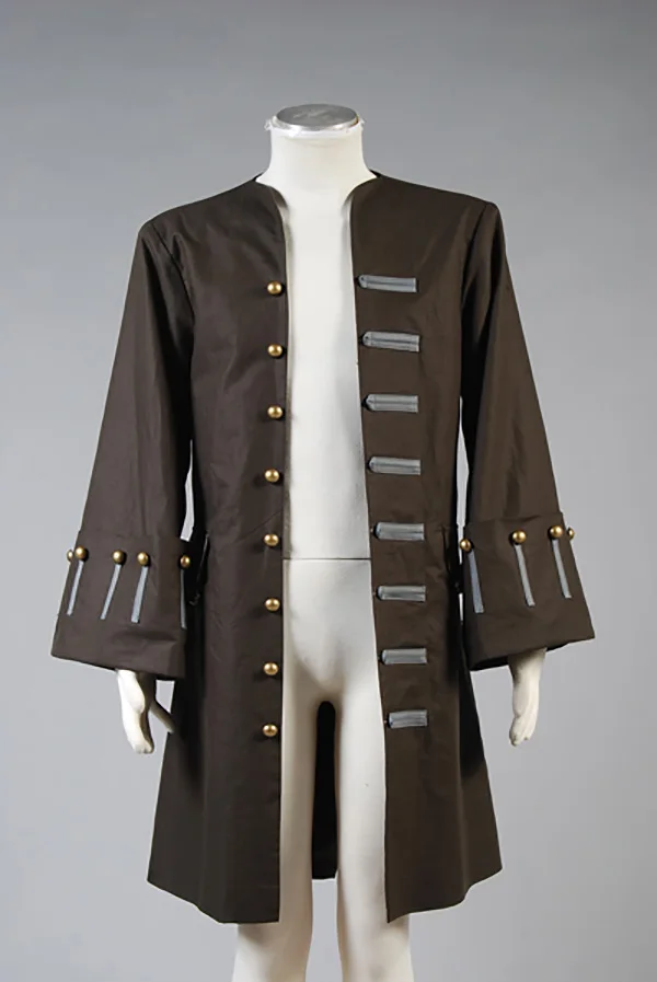 Пираты Джек Воробей куртка пальто костюм Пираты Униформа полный комплект куртка только на заказ