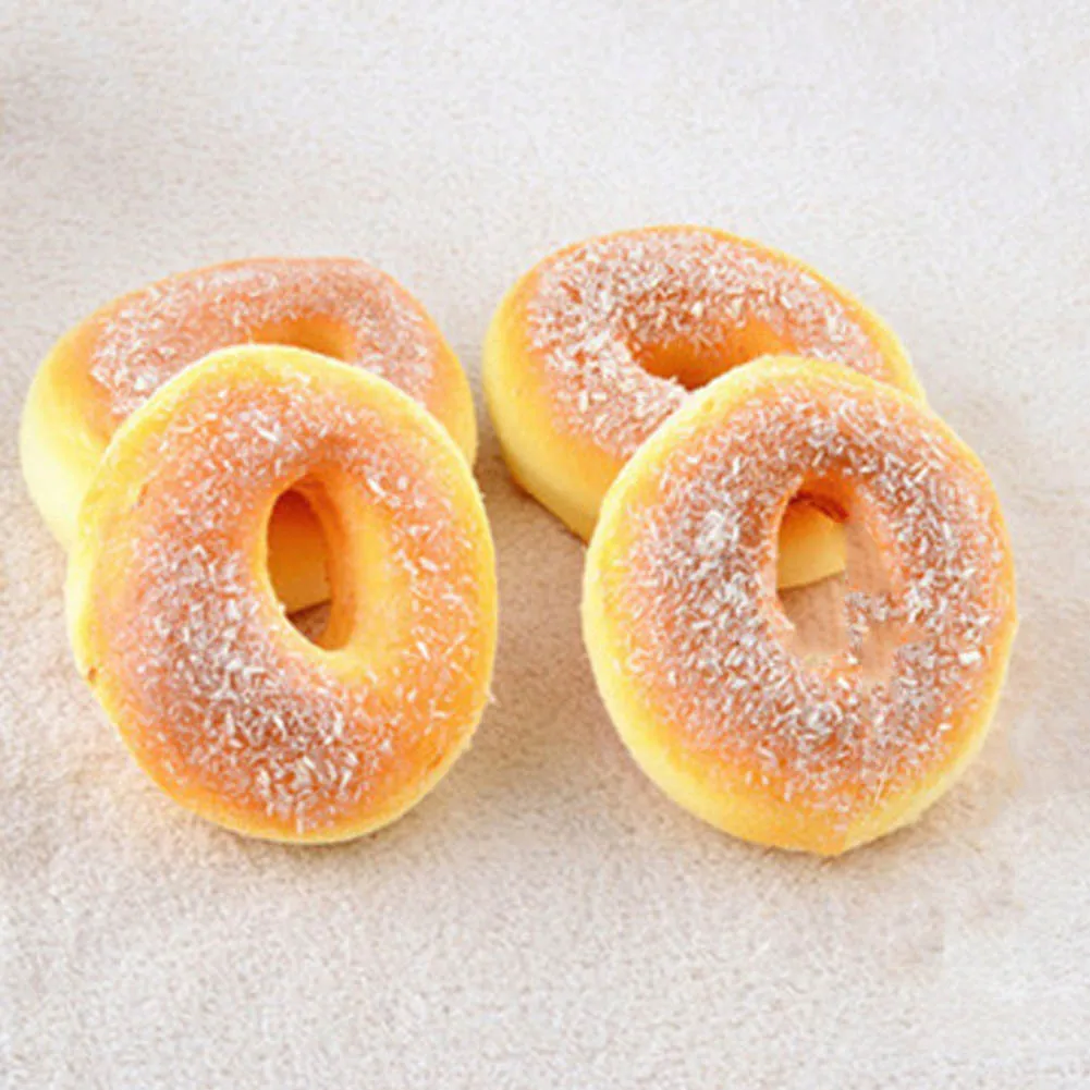 

Decor Charms Baby Kids Simulation Donuts toys Children Food Pretend Play Kitchen Toys Bagels Bread Fake Cabinet furnish