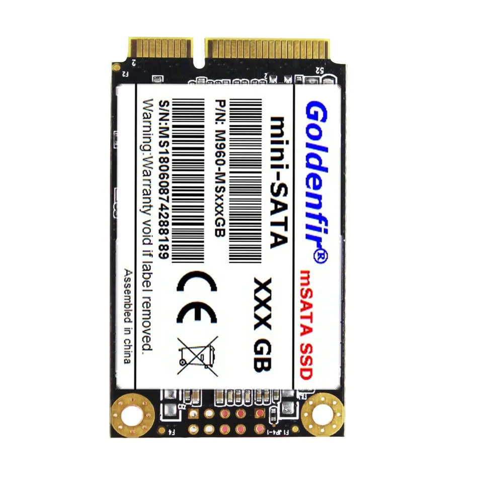 Goldenfir mSATA SSD SATA3 60 Гб 128 ГБ 256 ГБ HD SSD твердотельный диск oem