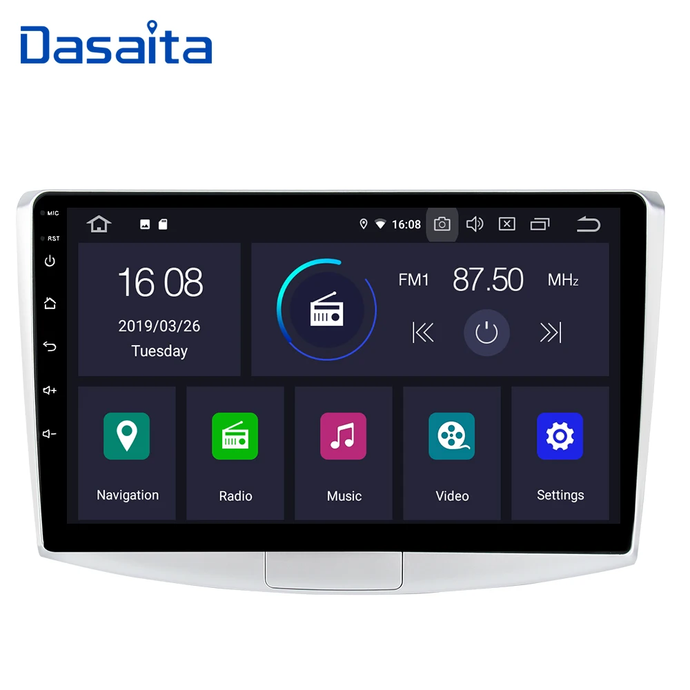 Perfect Android 9.0 Car 1 din Stereo  for passat 2010 2011 2012 2013 2014 2015 Car Radio Bluetooth 10.2" IPS Multi Touch Screen 2