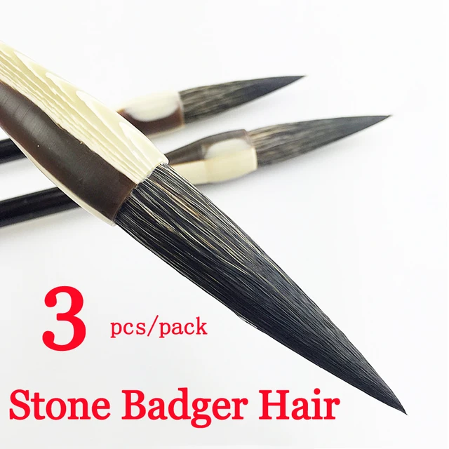 3pcs Pack Long Nib Chinese Calligraphy Brushes Pen For Stone Badger 3pcs Pack Long Nib Chinese Calligraphy Brushes Pen For Stone Badger Hair Ink Brush