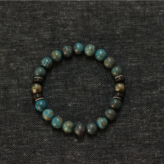 Mens Jewelry Homme Stretch Male Bracelet Handmade Natural Stone Mens Jewelry Homme Stretch Male Bracelet Handmade Natural Stone Bracelets With Sterling Silver Accessories