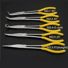 1 Pc 11\" 280mm Lengthening 5 Styles Needle-Nose Pliers Bent-Nose Round Nose Hand Tool Multi Functional Alicates