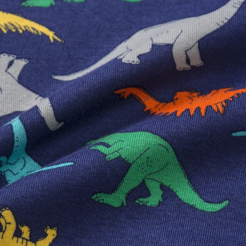Новая летняя одежда для мальчиков, Детская футболка с короткими рукавами и принтом динозавра для мальчиков, хлопковая впитывающая Пот футболка