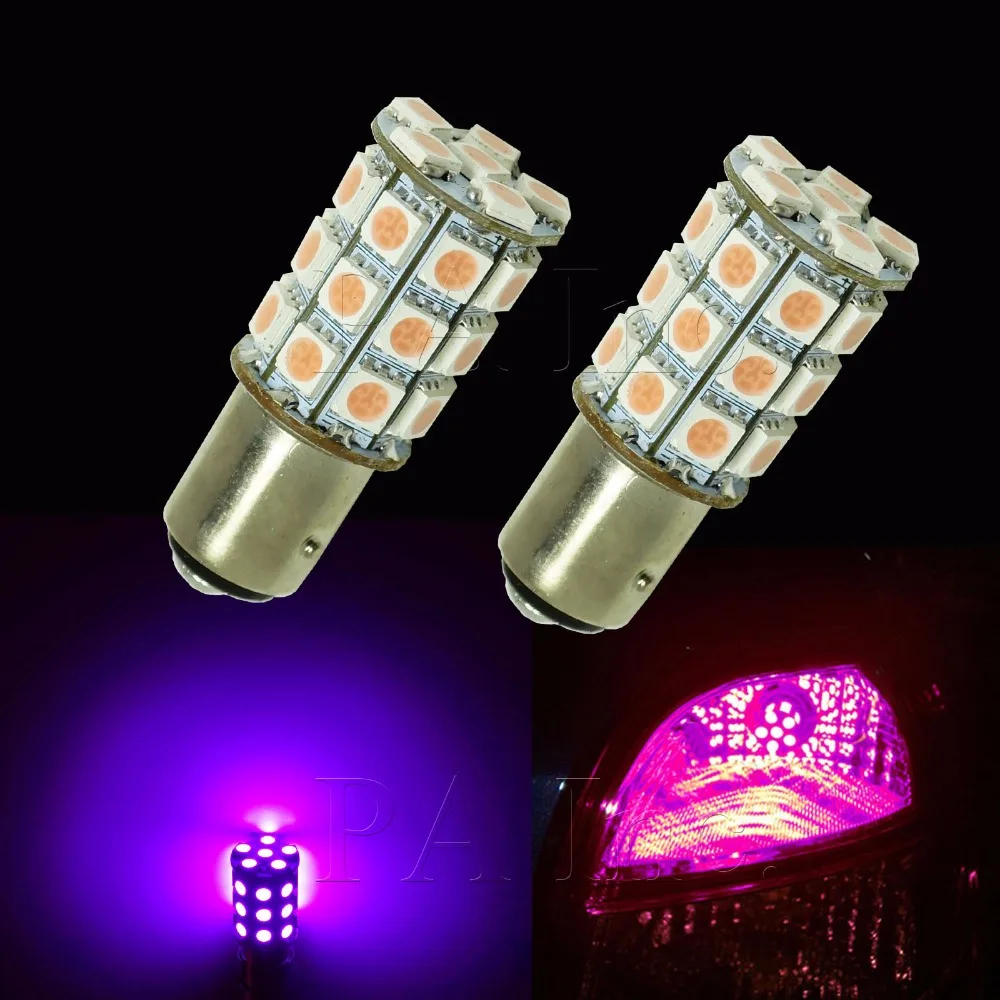 PA LED 2 шт. x супер яркий 3156 цвет фиолетовый 14В мотоциклетная лампа для багажника 30SMD