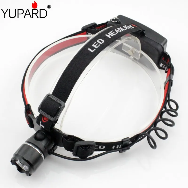 YUPARD Высокая мощность Перезаряжаемый 18650/AAA 5 Вт Q5 светодиодный фонарик налобный