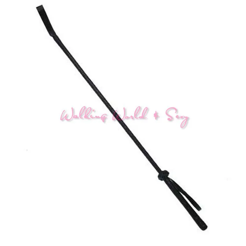 Black Delicate Leather Whip With Lash Strap Fetish Spanking Floggers Adult Game For Couple Roleplay Flog Toy Sex Whip Erotic Toy (2)