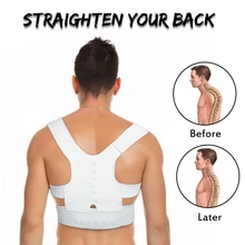 Wome мужской эластичный пояс для спины, корректирующий жилет, корректор талии, выпрямляющий пояс, поддержка плеч, размер XL